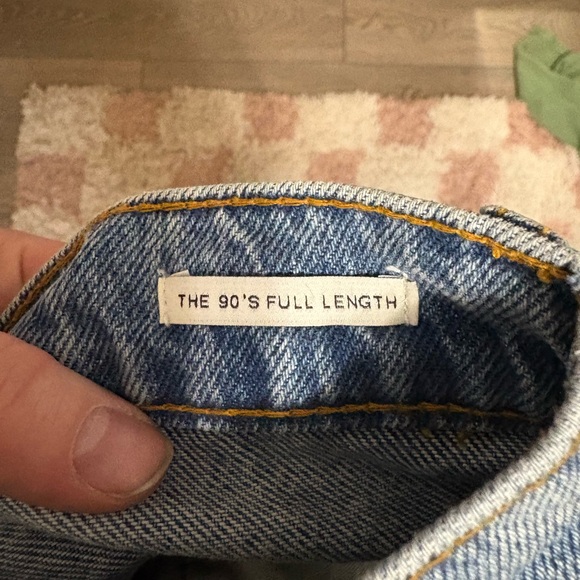 Zara The 90’s Full Length Women's Distressed Blue Jeans - Picture 6 of 6